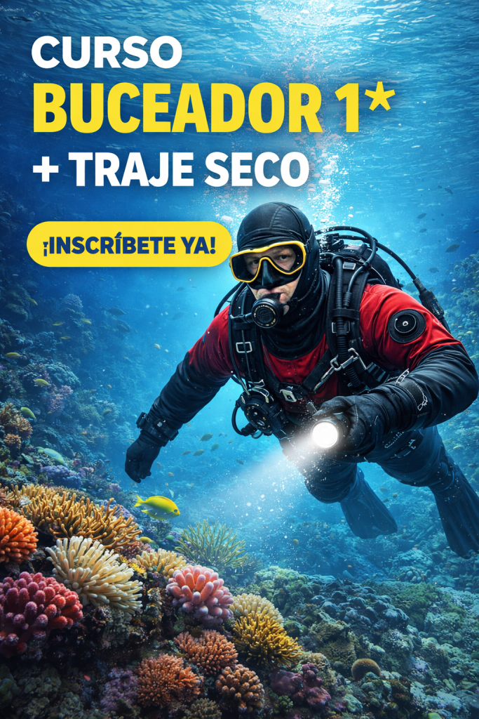 buceador 1* + traje seco